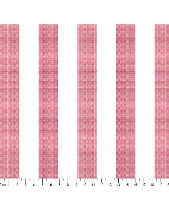 Tecido Fio Tinto Listrado L330 cor - 1040 (Vermelho)